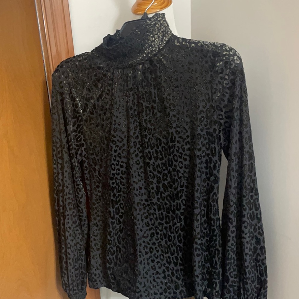 New Whbm Leopard Print Style Blouse - image 1